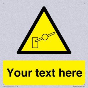 Custom warning barrier